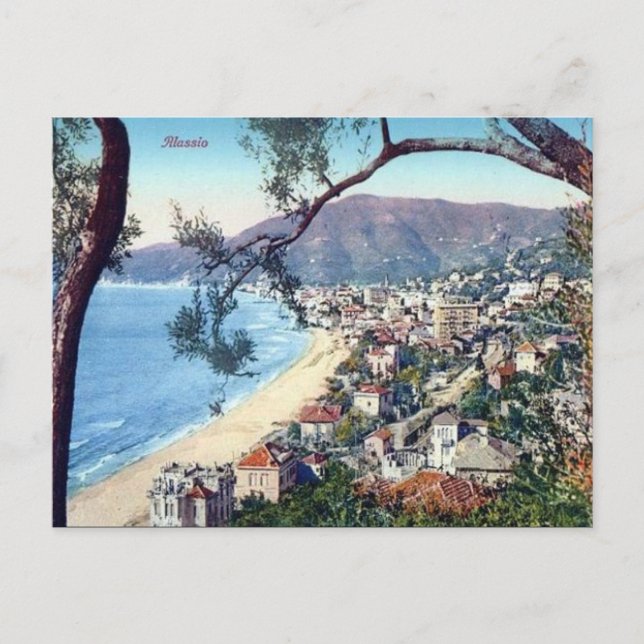 Ancienne carte postale - Alassio, Ligurie, Italie (Devant)