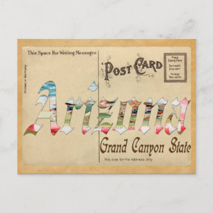 Ancienne carte postale Arizona