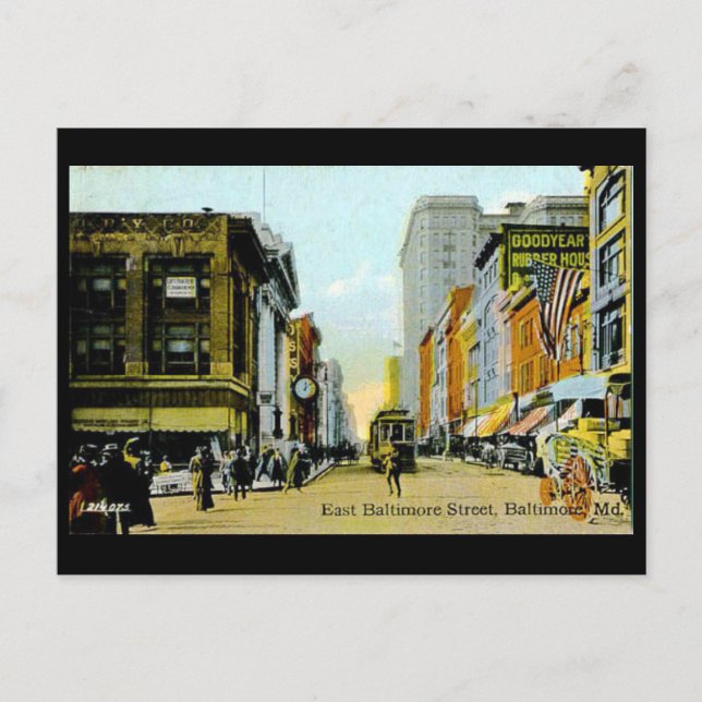 Ancienne carte postale - Baltimore, Maryland, État (Devant)