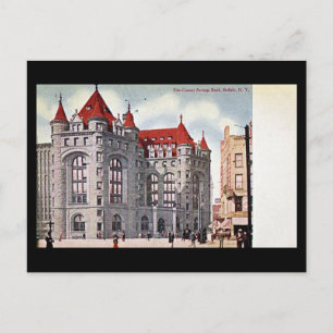 Ancienne carte postale - banque d'épargne, Buffalo
