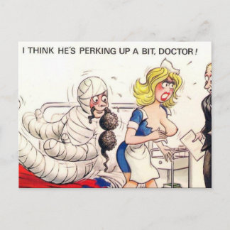Ancienne carte postale - BD, Médicale