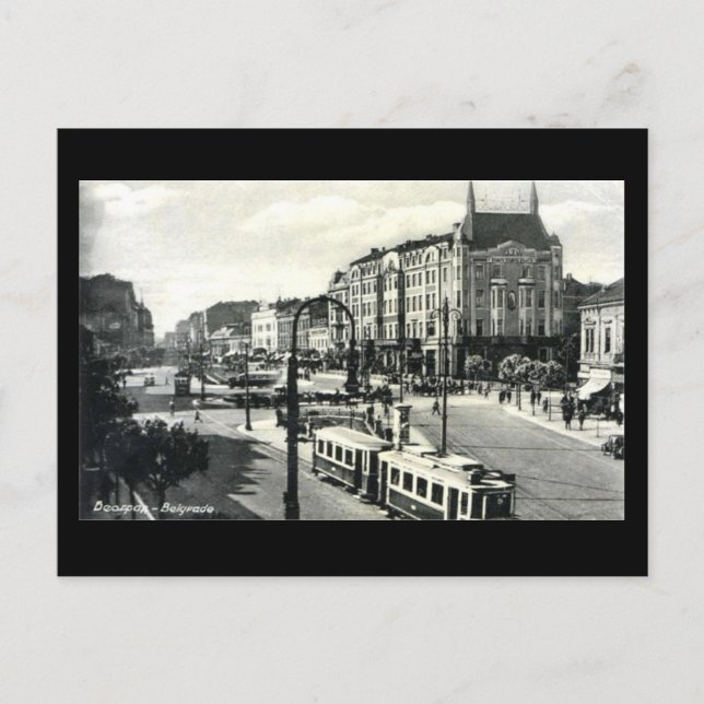 Ancienne carte postale, Belgrade (Devant)
