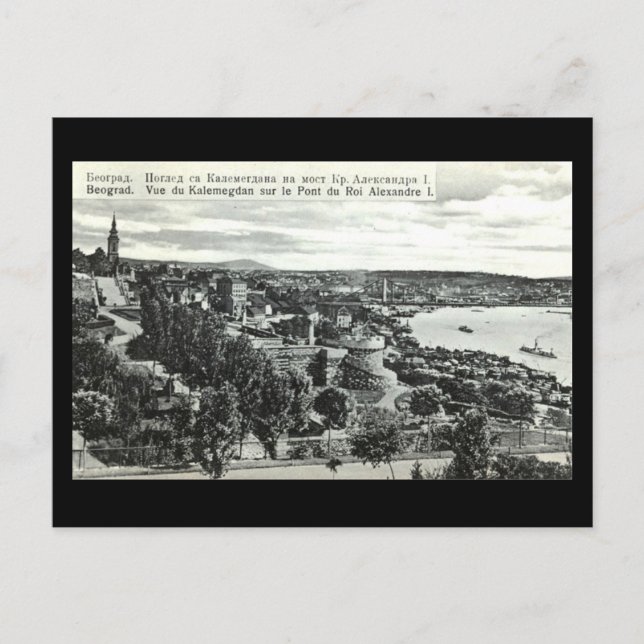 Ancienne carte postale, Belgrade (Devant)