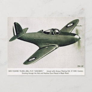 Ancienne carte postale - Bell P.39 Aircobra Fighte