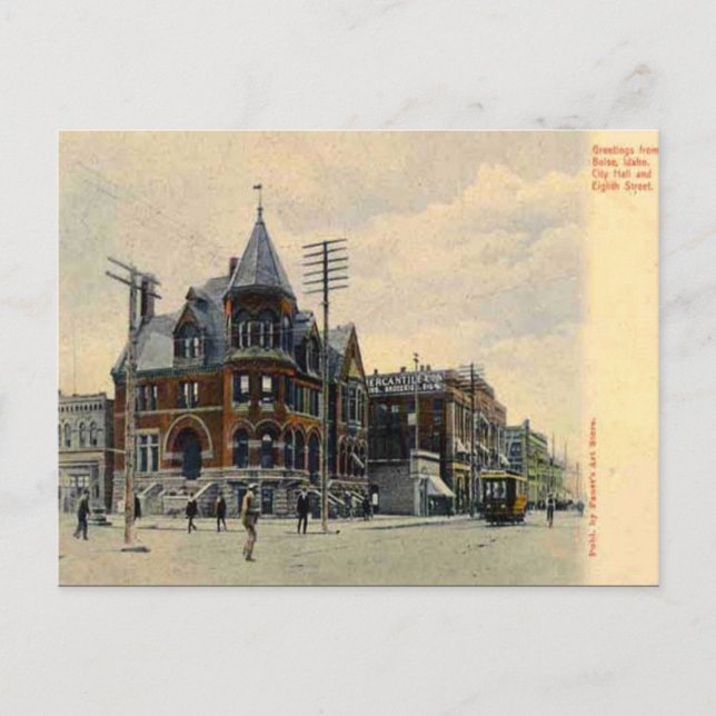Ancienne carte postale - Boise, Idaho, États-Unis (Devant)