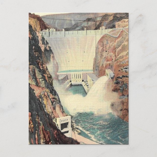 Ancienne carte postale - Boulder Dam, Nevada/Arizo (Devant)