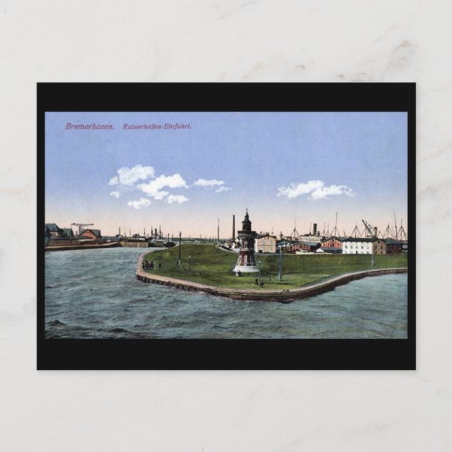 Ancienne carte postale - Bremerhaven, Allemagne (Devant)