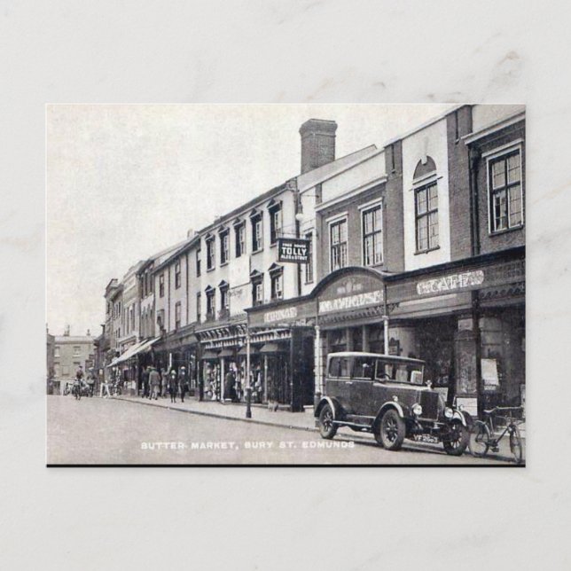 Ancienne carte postale - Bury St Edmunds, Suffolk (Devant)