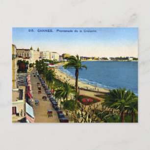 Ancienne carte postale - Cannes, La Croisette