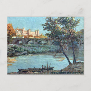 Ancienne carte postale - Carcassonne, Aude, France