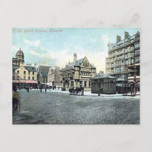 Ancienne carte postale - Carré St Enoch, Glasgow