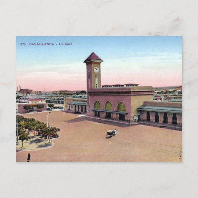 Ancienne carte postale - Casablanca, Maroc (Devant)