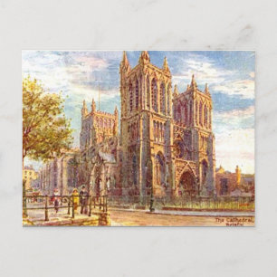 Ancienne carte postale - Cathédrale de Bristol