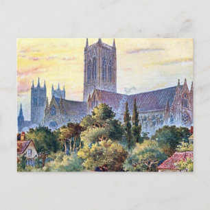 Ancienne carte postale - Cathédrale de Lincoln