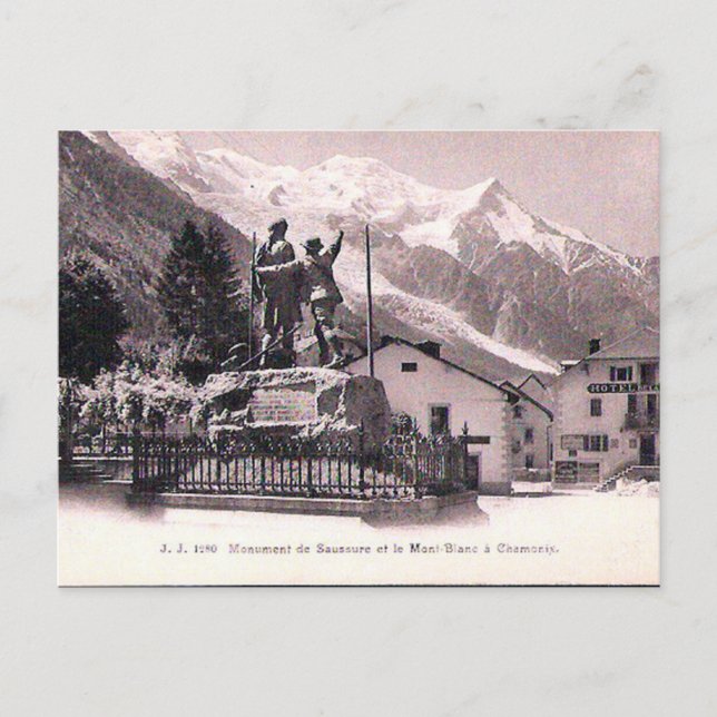 Ancienne carte postale - Chamonix et Mont Blanc (Devant)