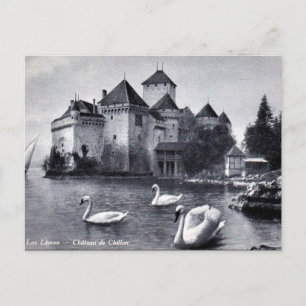Ancienne carte postale - Château de Chillon, Suiss