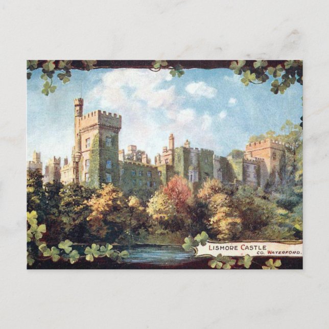 Ancienne carte postale - Château Lismore, Co Water (Devant)