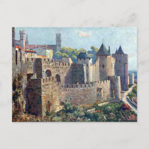Ancienne carte postale - Cité de Carcassonne, Aude
