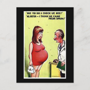 Ancienne carte postale comique