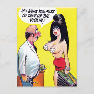 Ancienne carte postale comique