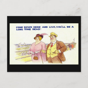 Ancienne Carte Postale Comique - Une Longue Mort