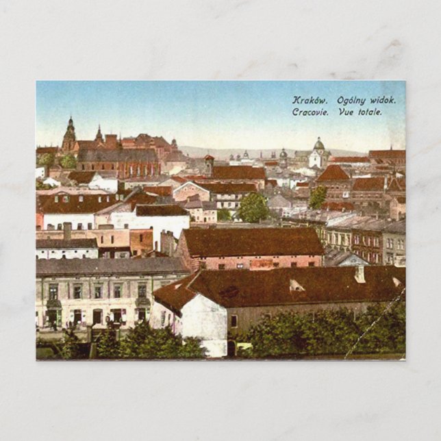 Ancienne carte postale - Cracovie, Pologne (Devant)