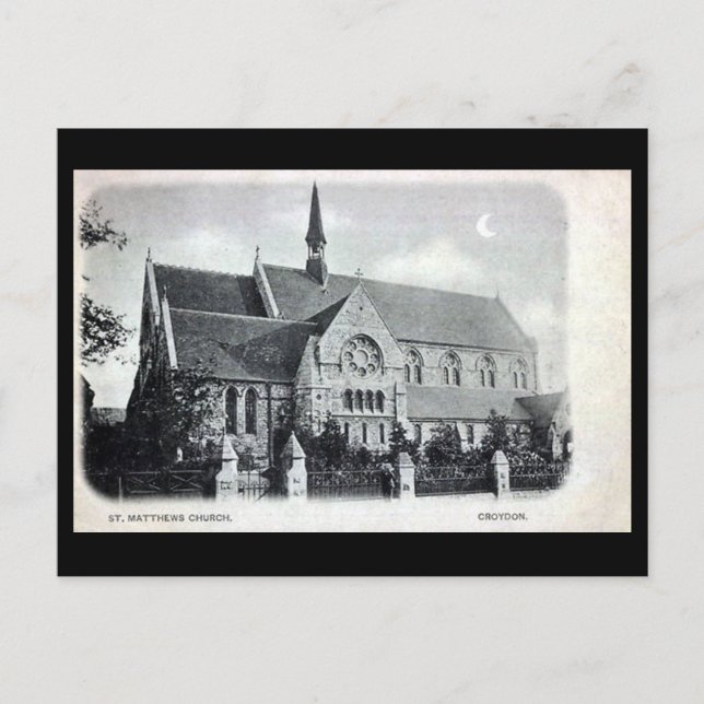 Ancienne carte postale - Croydon, Londres (Devant)