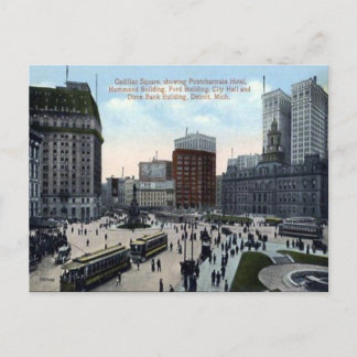 Ancienne carte postale - Detroit, Michigan