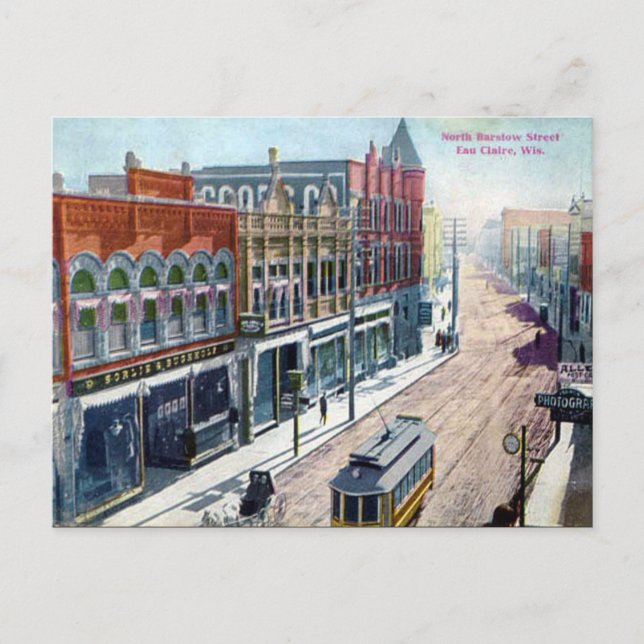 Ancienne carte postale - Eau Claire, Wisconsin (Devant)