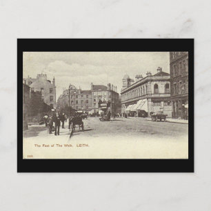 Ancienne carte postale, Édimbourg, Leith, Pied of 
