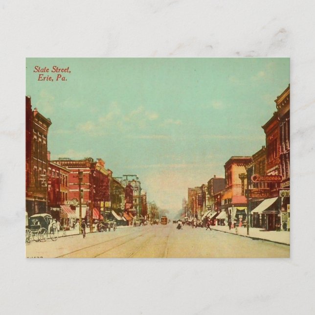 Ancienne carte postale - Erie, Pennsylvanie, États (Devant)