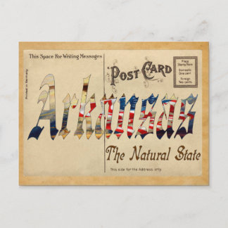 Ancienne carte postale État de l'Arkansas