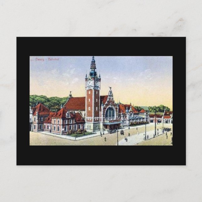 Ancienne carte postale, Gdansk (Danzig) (Devant)
