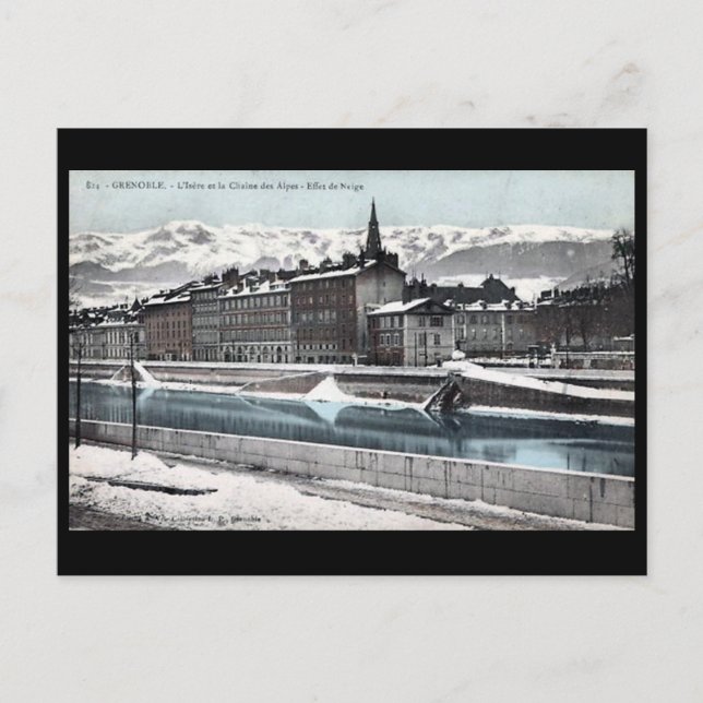 Ancienne carte postale - Grenoble, France (Devant)