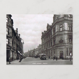 Ancienne carte postale - High St, Perth, Ecosse