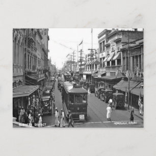 Ancienne carte postale - Honolulu, Hawaii