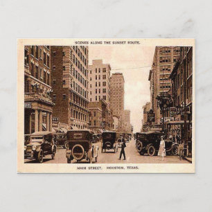 Ancienne carte postale - Houston, Texas