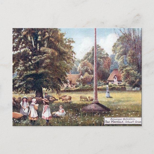 Ancienne carte postale - Ickwell Green, Bedfordshi (Devant)