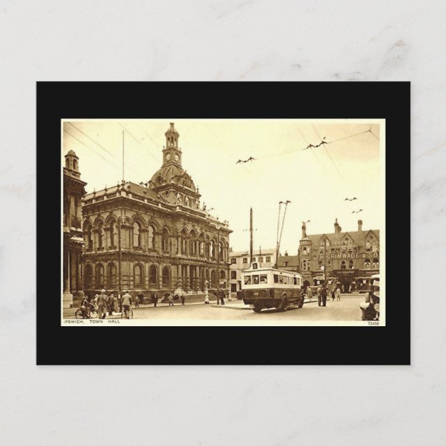 Ancienne Carte Postale, Ipswich (Devant)