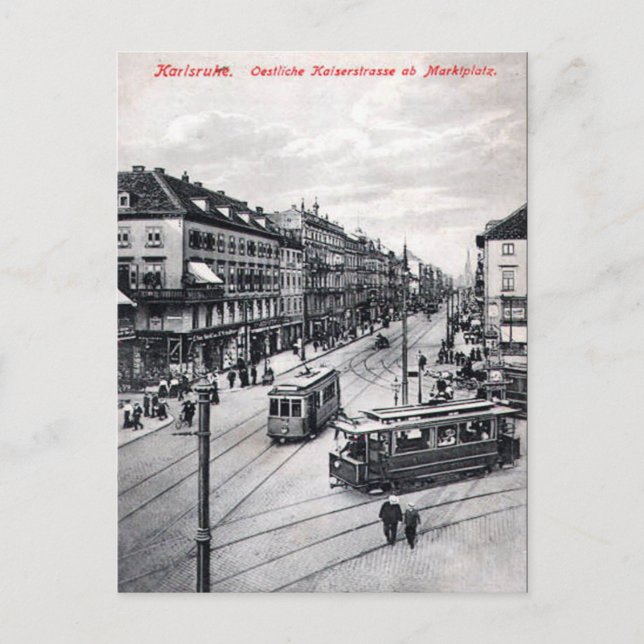 Ancienne carte postale - Karlsruhe, Allemagne (Devant)