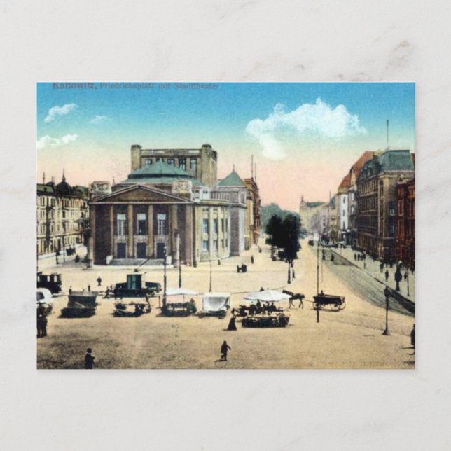 Ancienne carte postale - Katowice, Pologne (Devant)