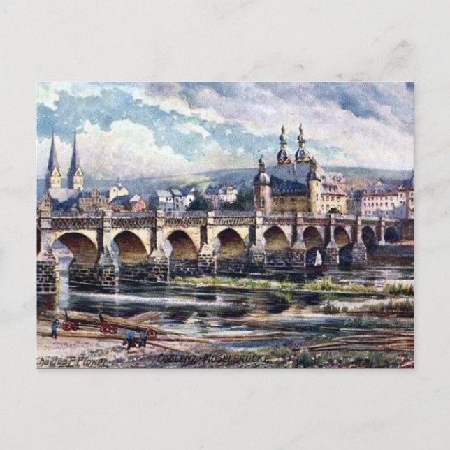 Ancienne carte postale - Koblenz, Allemagne (Devant)