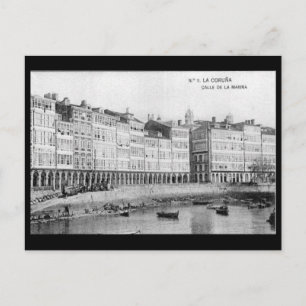 Ancienne carte postale - La Coruña, Espagne