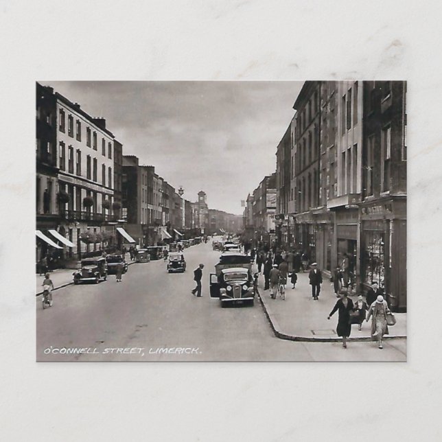Ancienne carte postale - Limerick, Irlande (Devant)