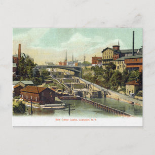 Ancienne carte postale - Lockport, NY, États-Unis