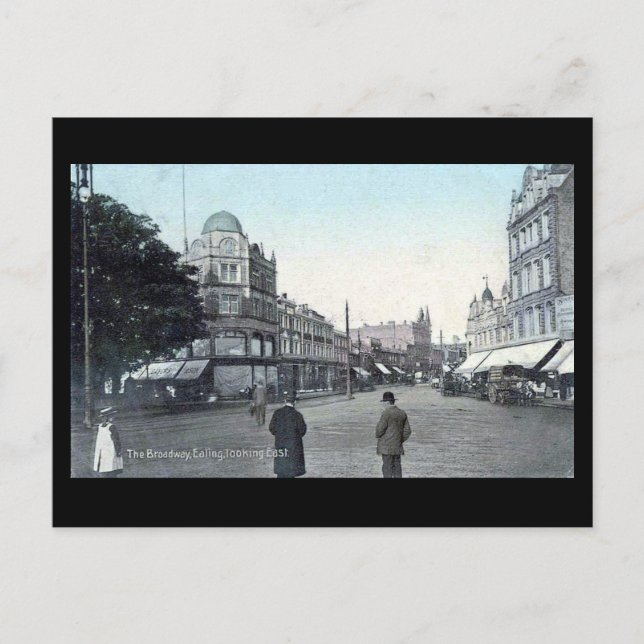 Ancienne carte postale, Londres, Ealing Broadway (Devant)