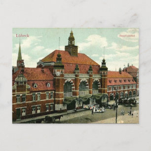 Ancienne carte postale - Lübeck, Allemagne