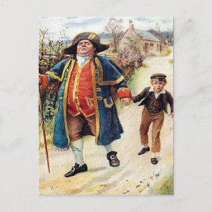 Ancienne carte postale - M. Bumble et Oliver