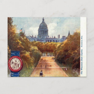 Ancienne carte postale - Madison, Wisconsin, États