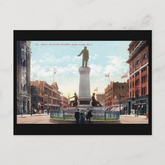Ancienne carte postale - Main St, Salt Lake City,  (Devant)